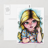 Helle Augen und schöne Beeren Postkarte (Vorne/Hinten)