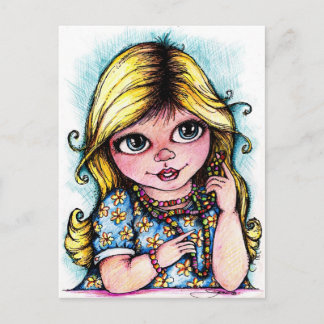 Helle Augen und schöne Beeren Postkarte