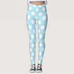 Helle Baby-Blau-u. Weiß-Tupfen Leggings<br><div class="desc">Leggings</div>