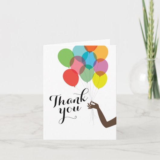 Helle Balkone Moderne geflochten Dankeskarte (Vorderseite)