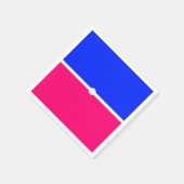 Helle Banded Royal Blue Fett Pink Color Blocks Serviette (Ecke)