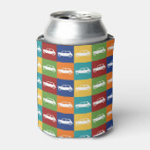 Helle Basics Checkerboard Mini Cooper Dosenkühler (Kanne Vorderseite)