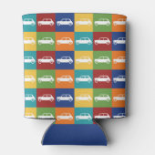 Helle Basics Checkerboard Mini Cooper Dosenkühler (Rückseite)