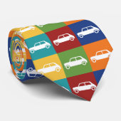 Helle Basics Checkerboard Mini Cooper Krawatte (Gerollt)