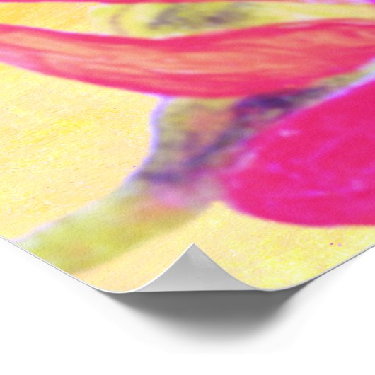 Helle Batik Vögel Poster (Ecke)