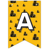 Helle Baustumpf Wimpelkette (Zweite Fahne)