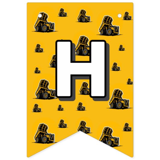 Helle Baustumpf Wimpelkette (Erste Fahne)