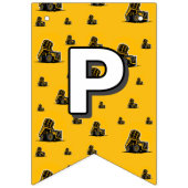 Helle Baustumpf Wimpelkette (Dritte Fahne)