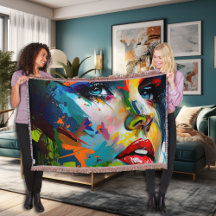 Helle Beauty Painted Frauen Gesicht Stilvoll