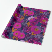Helle Beeren Blumenmuster Geschenkpapier (Ungerollt)