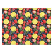 Helle Berries & Lemon Tableclout Tischdecke (Vorderseite (Horizontal))