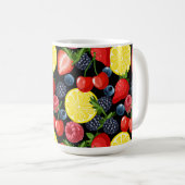 Helle Berries & Lemon Tasse (VorderseiteRechts)