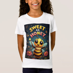 🐝 Helle Bienen-Illustration im lustigen Kindersti T-Shirt