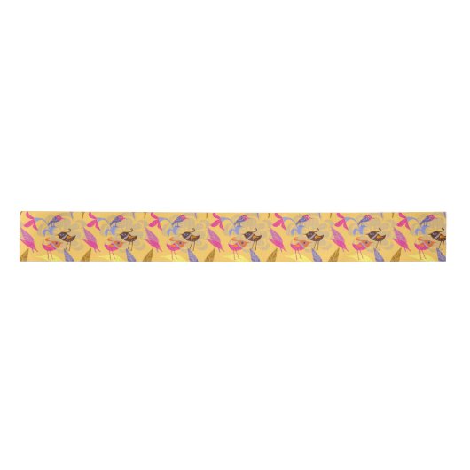 Helle Birds Ribbon Satinband (Vorderseite)