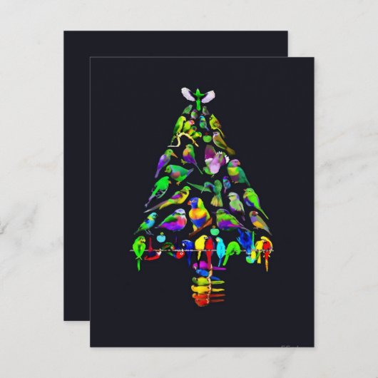 Helle Birds Weihnachtsbaum (Vorne/Hinten)