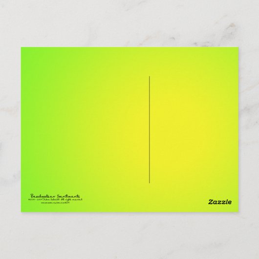 Helle Blasen Geburtstag Danke! Postkarten (Rückseite)