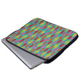 Helle Blätter Grüner Laptop-Sieb Laptopschutzhülle (Vorne Knopf)