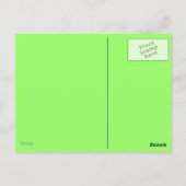 Helle Blätter Postkarte (Rückseite)