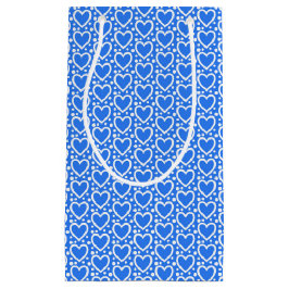 HELLE BLAU- UND WEISSE VALENTINSTAG HERZEN KLEINE GESCHENKTÜTE