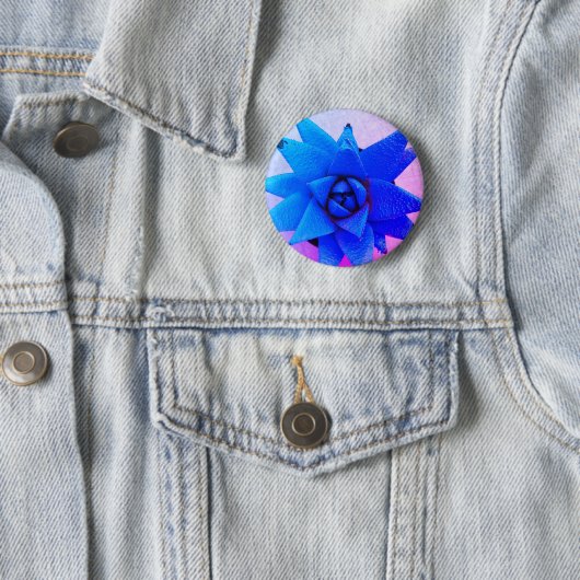 Helle blaue Blume Button (Beispiel)