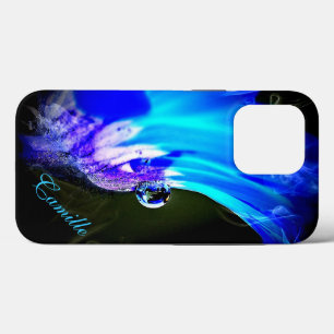 Helle blaue Blume W/Water Drop iPhone 5 Fall Case-Mate iPhone Hülle