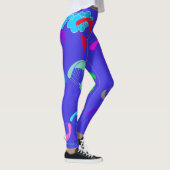 Helle blaue bunte Elf-Leggings Leggings (Rechts)