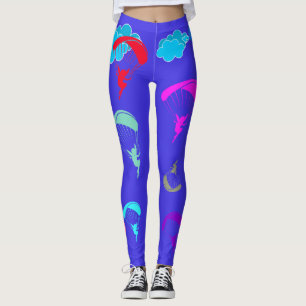 Helle blaue bunte Elf-Leggings Leggings