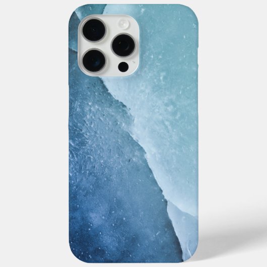 Helle blaue Eisoberfläche Case-Mate iPhone Hülle (Rückseite)