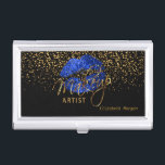 Helle blaue Glitzer-Lippen und GoldConfetti Visitenkarten Etui<br><div class="desc">Berufliche Geschäfts-Kartenhalter ein im hellen blauen Glitzer-Lippen-und GoldConfettientwurf drucken mit DIY Text. 100% kundengerecht. Bereiten Sie vor, um die Kästen auszufüllen oder BESONDERS ANFERTIGEN ES Knopf zur Änderung, Bewegung, Löschung an zu klicken oder irgendwelche des Textes oder der Grafiken zu addieren. Gemacht mit hohen Entschließungsvektorgraphiken für einen beruflichen Druck. ANMERKUNG:...</div>