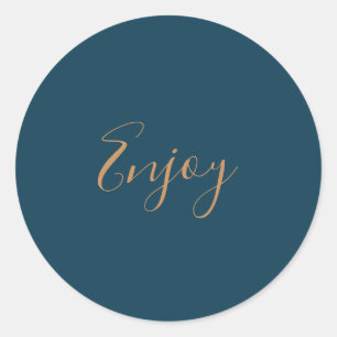 Helle blaue Hintergrundfarbe Genießen Sticker