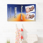 Helle blaue kundenspezifische Fotoschablone Banner (Insitu)