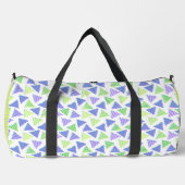 HELLE BLAUE LILA & LIME GRÜNE PATTER DUFFLE BAG (Vorderseite)