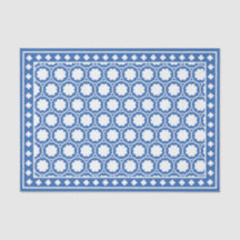 Helle blaue moderne Knochenintarsien-Dekupierpapie