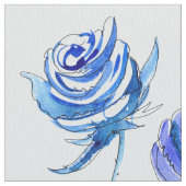 Helle blaue Rosen Stoff (Nahaufnahme)