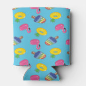 Helle blaue Schwimmbecken Floating Muster Personal Dosenkühler (Rückseite)