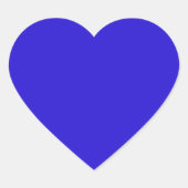 Helle blaue Solid-Farbe Herz-Aufkleber (Vorderseite)