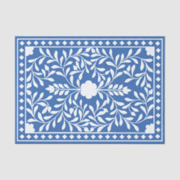 Helle blaue traditionelle Knochenintarsien-Dekupag Seidenpapier