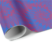 Helle blaue und rote Gefärbte Krawatte Geschenkpapier (Rolleneckpunkt)