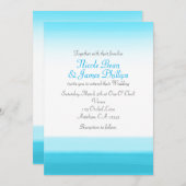 Helle blaue Wasserfarbe Moderne Einladungen für Ho (Vorne/Hinten)