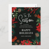 Helle Blogs Business Holiday Card Postkarte (Vorne/Hinten)
