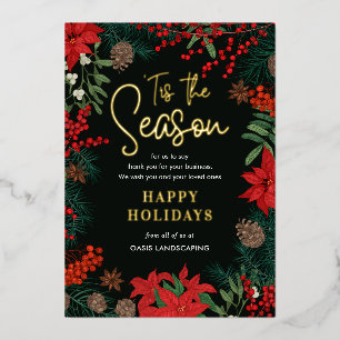 Helle Blogs FOIL Business Holiday Card Folien Feiertagskarte