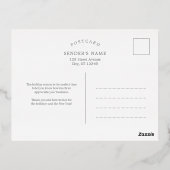 Helle Blogs FOIL Business Holiday Postcard Folie Einladungspostkarte (Rückseite)