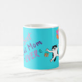 Helle Blue Cat Lover Geschenk Personalisiert Kaffeetasse (VorderseiteRechts)