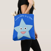 Helle Blue Celebration Star Custom Totbeutel Tasche (Von Nahem)