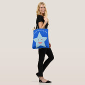 Helle Blue Celebration Star Custom Totbeutel Tasche (Am Model)