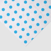 Helle Blue Polka Dots Preppy Multi-Anwendung Seidenpapier (Detail)