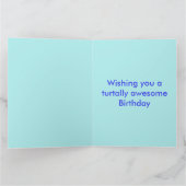 Helle Blue Turtle Typ Custom Card Karte (Innenseite)