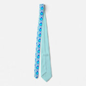 Helle Blue Turtle Typ Krawatte (Rückseite)