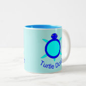 Helle Blue Turtle Typ Tasse (VorderseiteRechts)