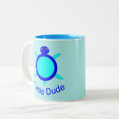 Helle Blue Turtle Typ Tasse (Vorderseite Links)